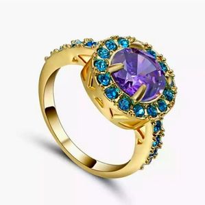 New Amethyst Yellow Gold Ring.